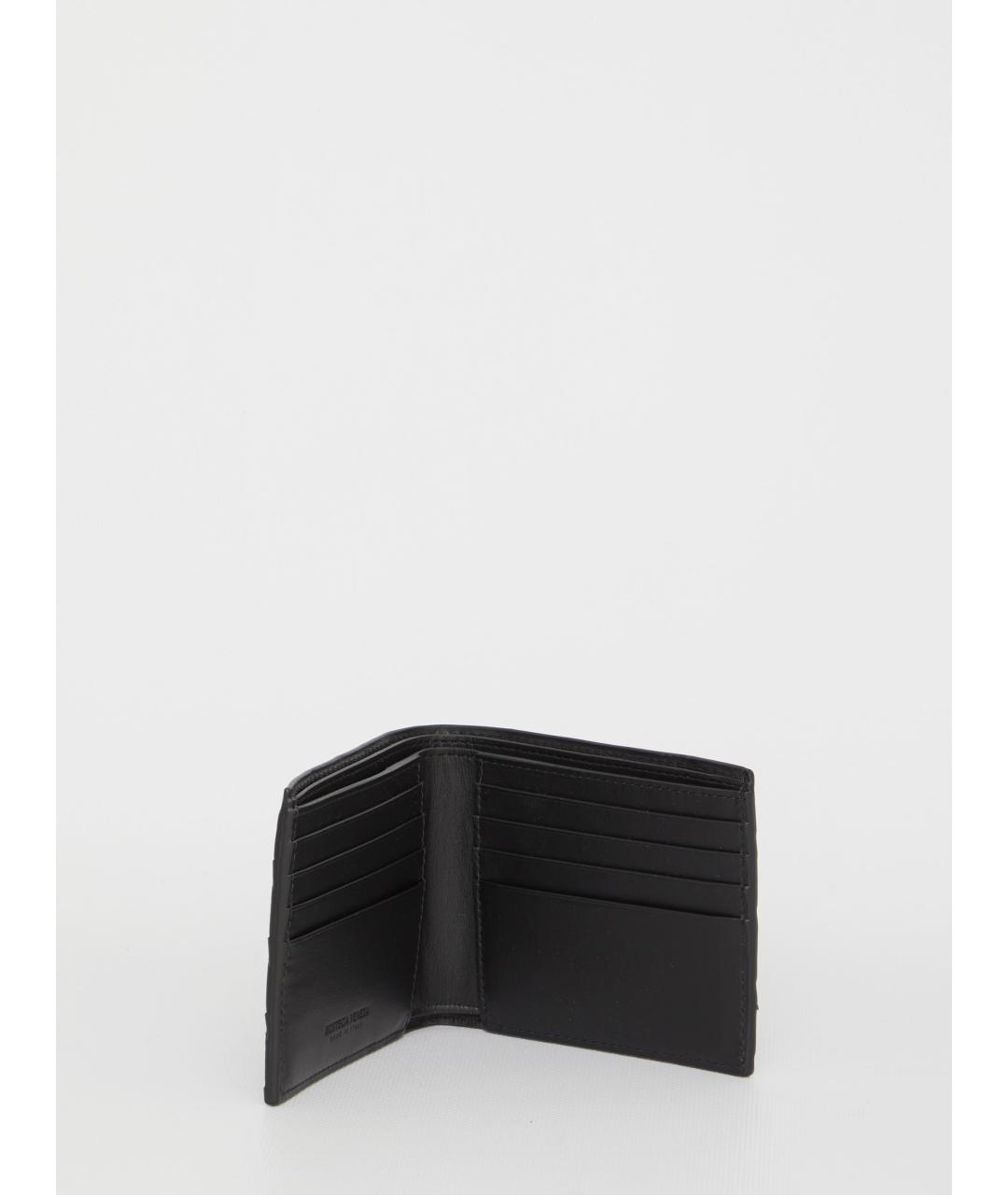 BOTTEGA VENETA Черный кожаный кошелек, фото 4