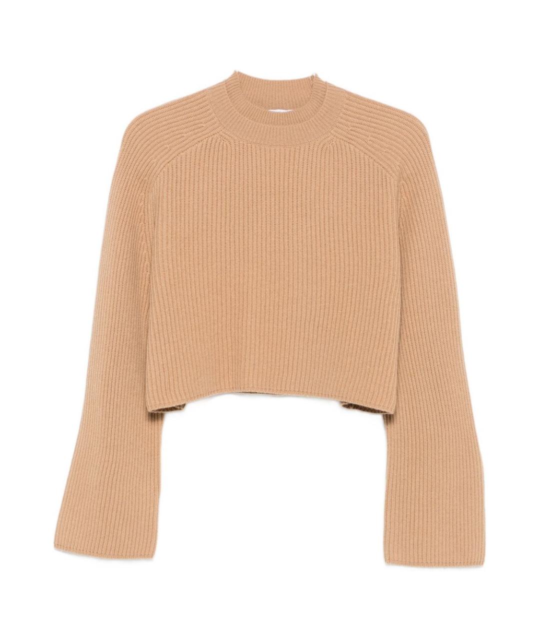 MAX MARA Бежевый шерстяной джемпер / свитер, фото 1