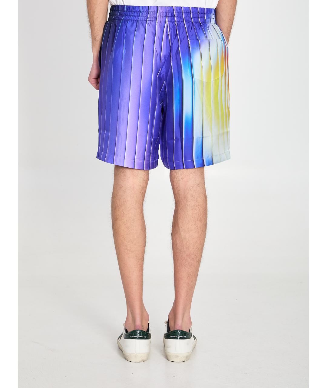 CASABLANCA Синие шелковые шорты, фото 4