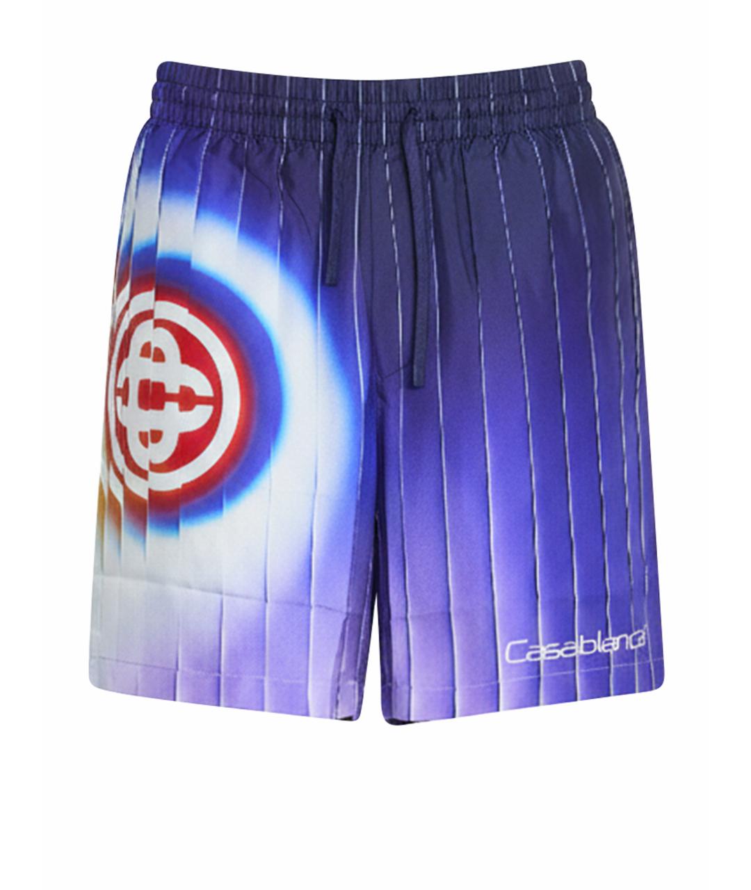 CASABLANCA Синие шелковые шорты, фото 1