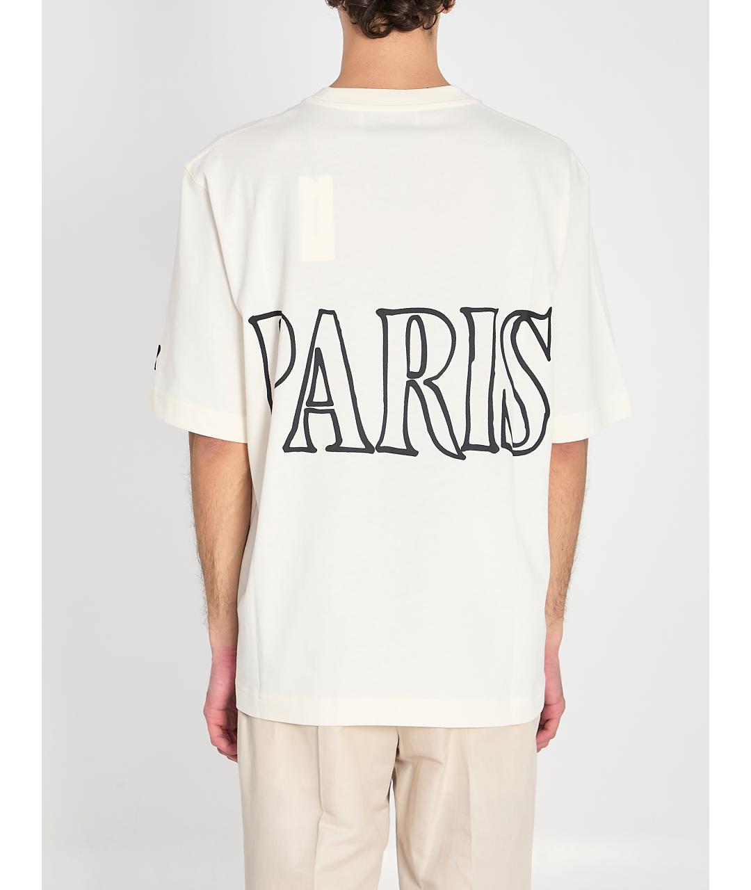 Ami Paris Бежевая хлопковая футболка, фото 5