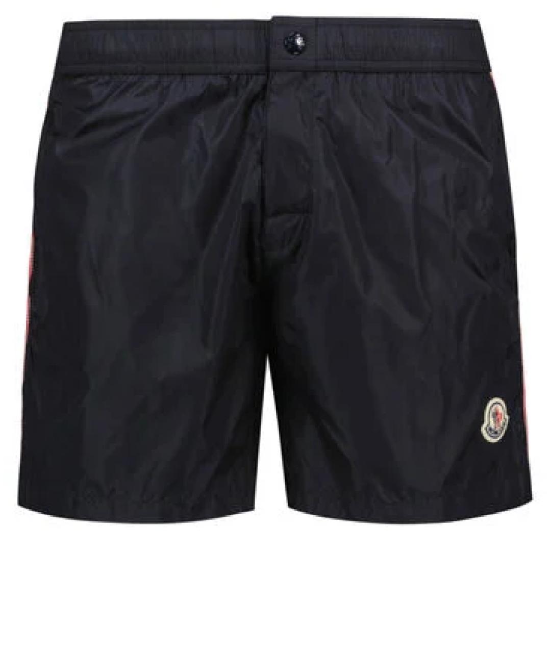 MONCLER Черные полиамидовые плавки, фото 1