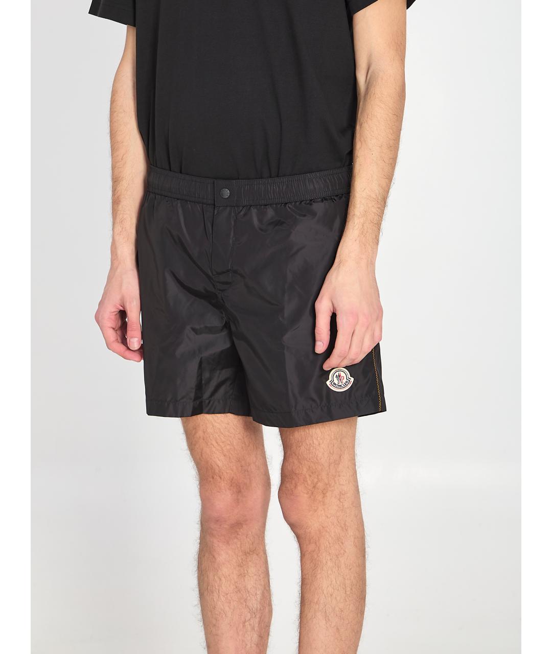 MONCLER Черные полиамидовые плавки, фото 3