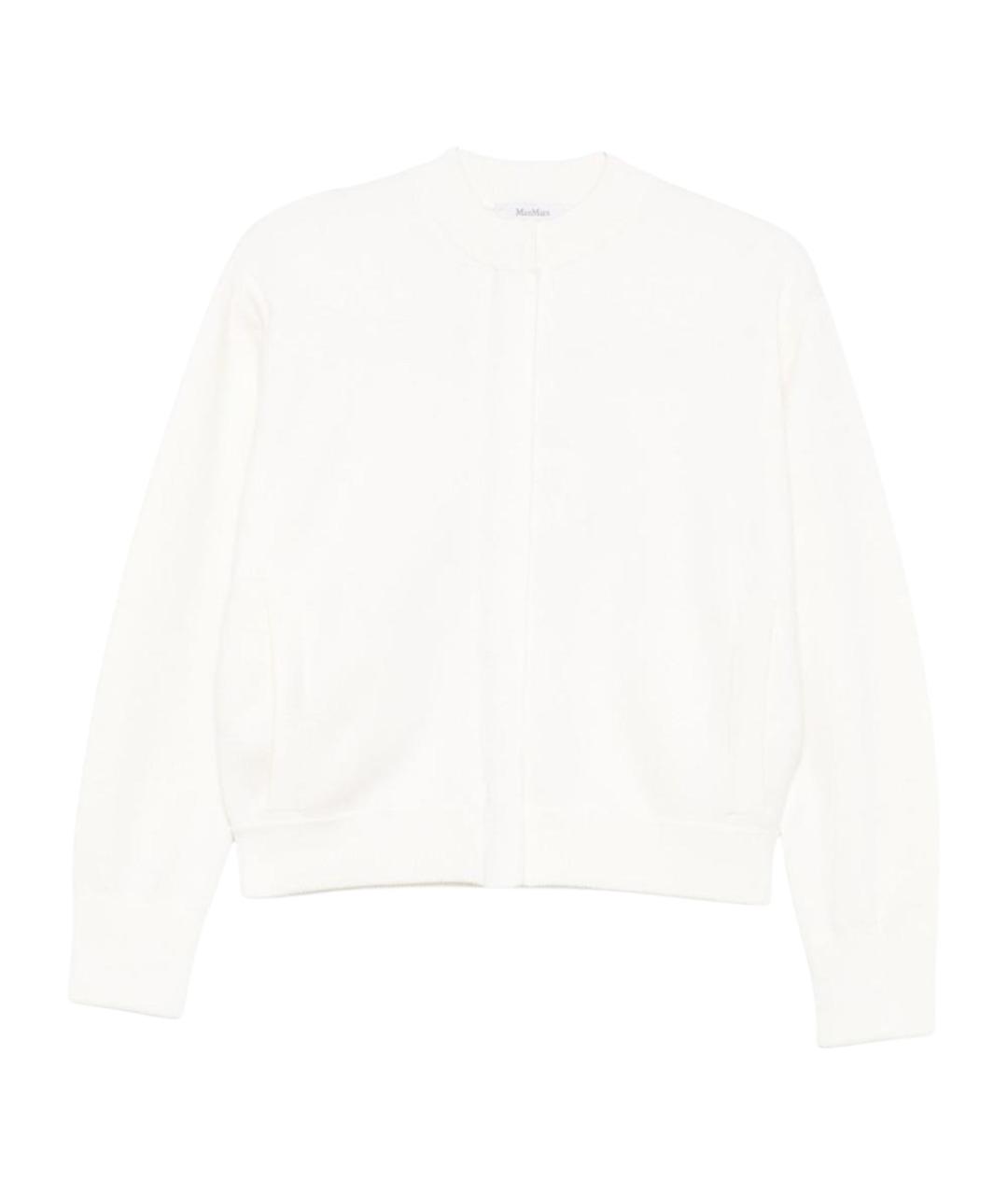 MAX MARA Белый шерстяной кардиган, фото 1