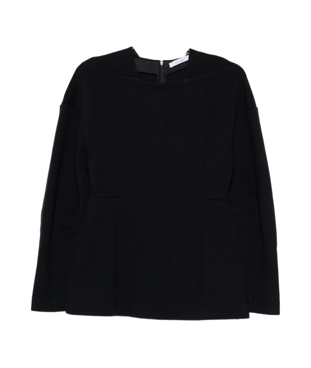 MAX MARA Темно-синий шерстяной джемпер / свитер, фото 1