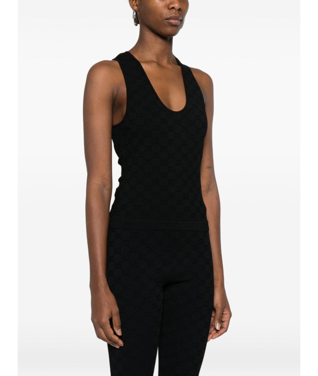 GUCCI Черная майка, фото 4