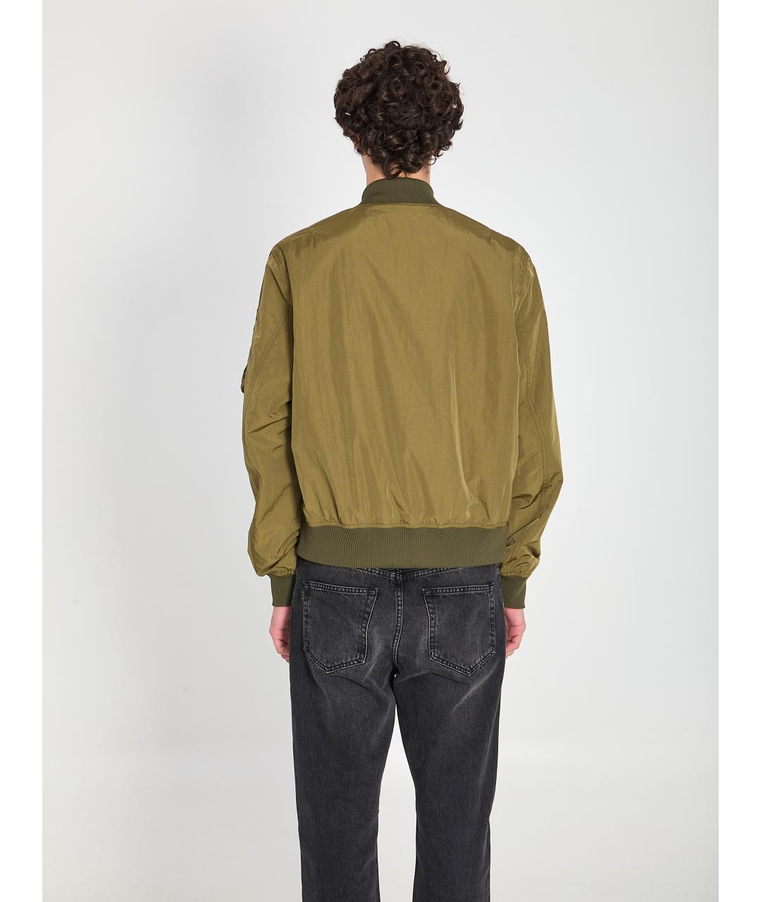 MONCLER Зеленая полиамидовая куртка, фото 4