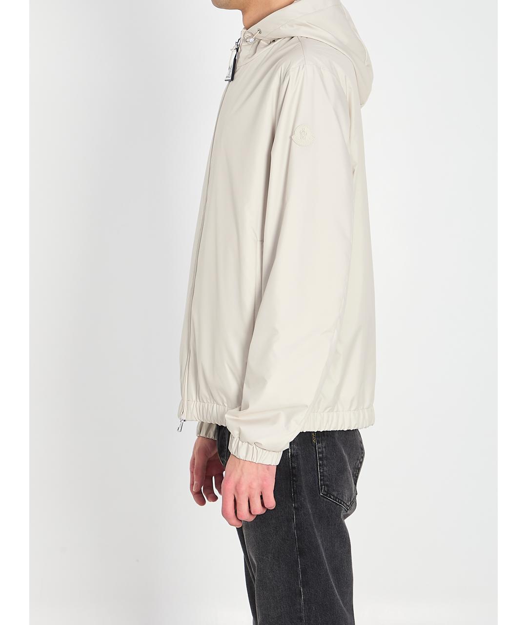 MONCLER Бежевая полиэстеровая куртка, фото 3