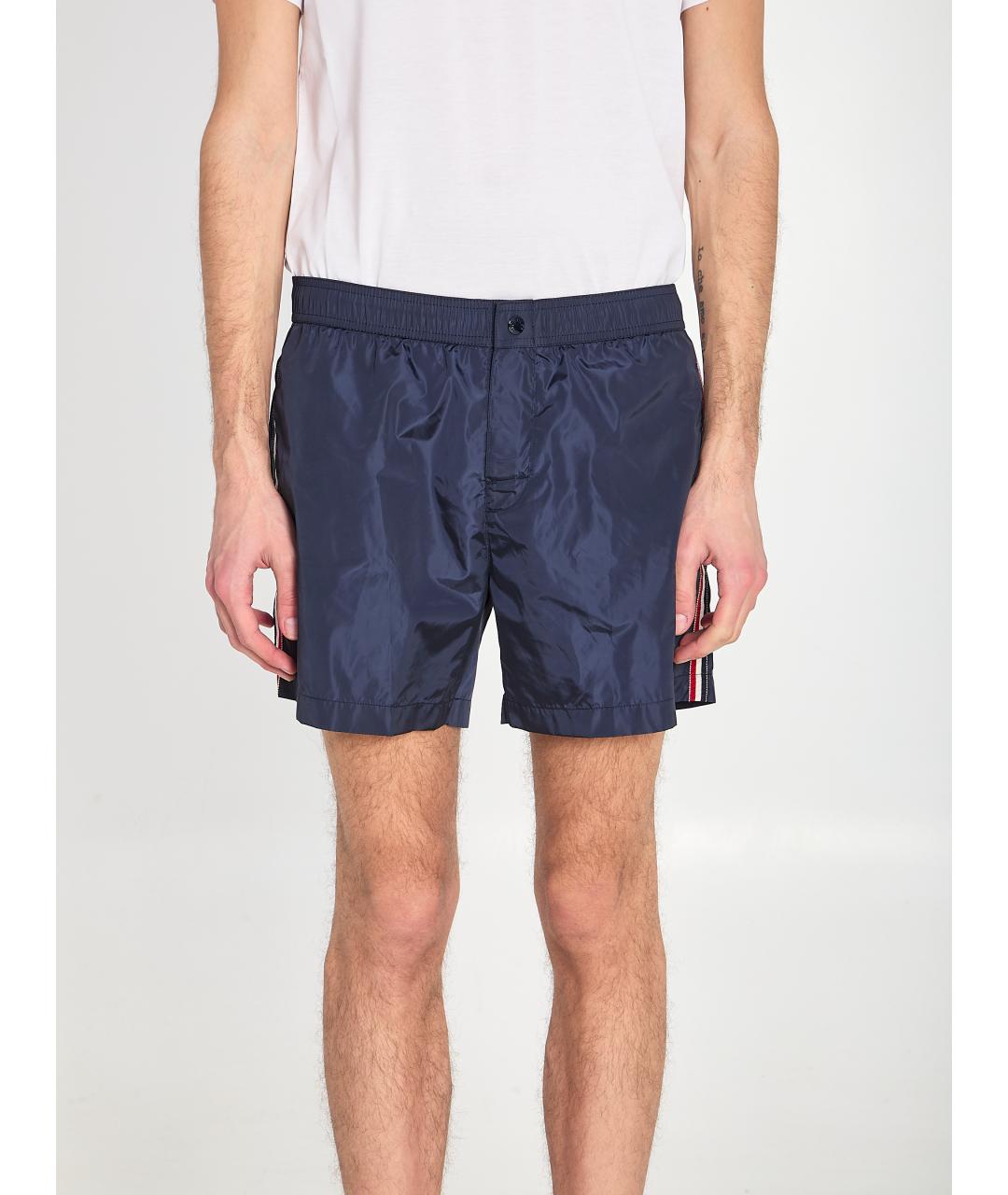 MONCLER Синие полиамидовые плавки, фото 5