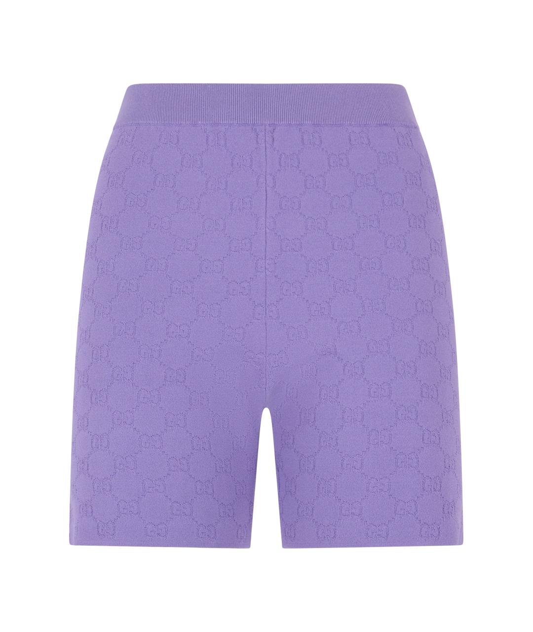 GUCCI Фиолетовые вискозные шорты, фото 1