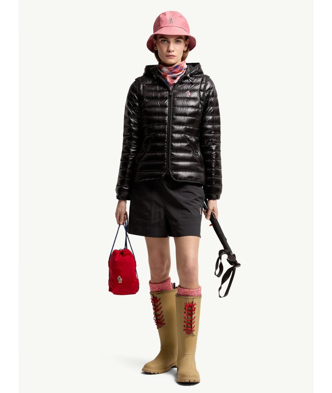 MONCLER Черная полиамидовая куртка, фото 2