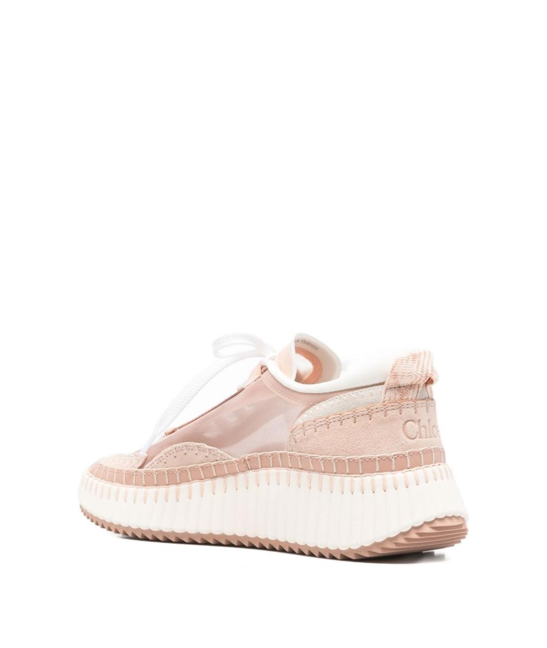 CHLOE Бежевые текстильные кроссовки, фото 3