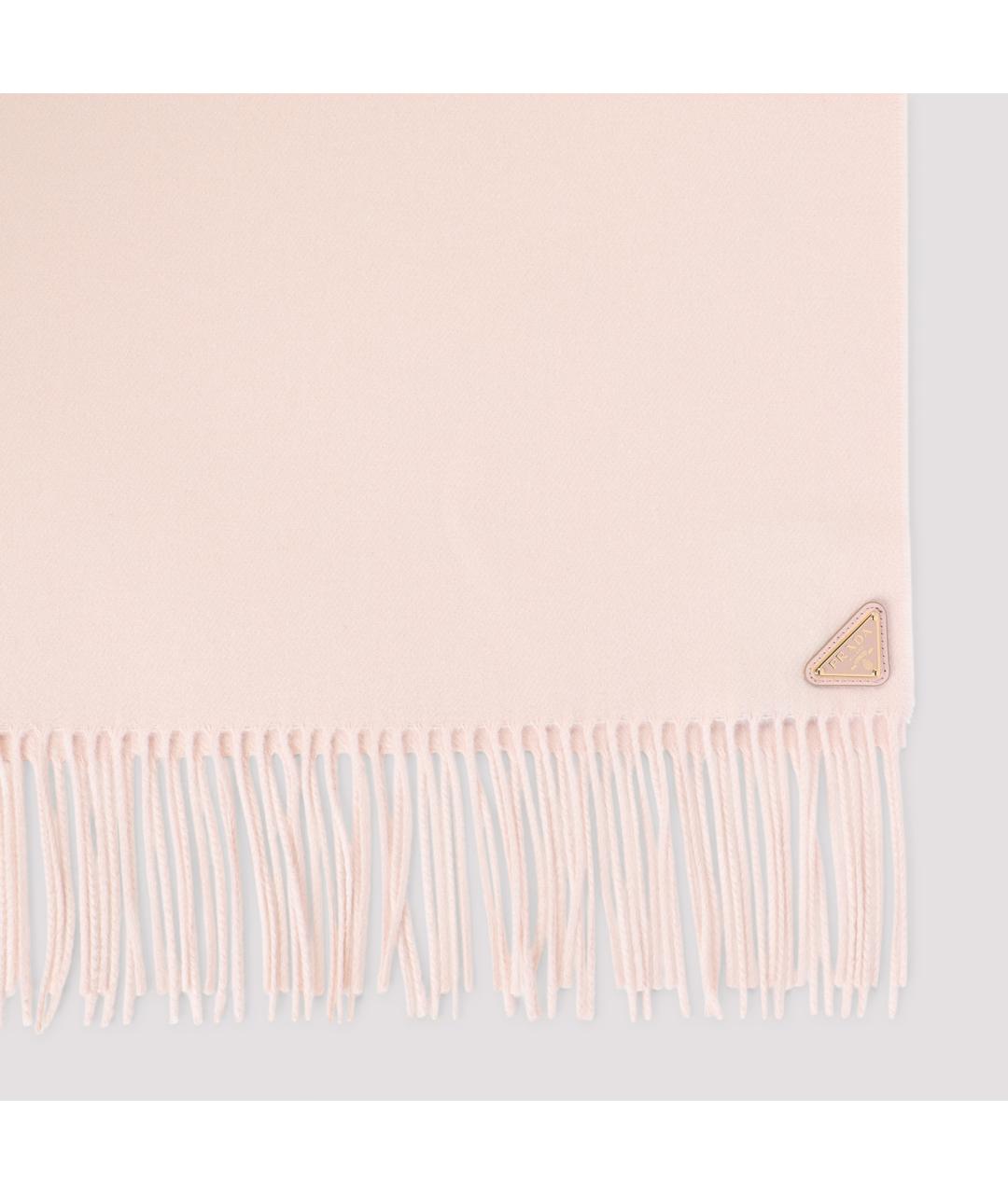 PRADA Розовый кашемировый шарф, фото 2