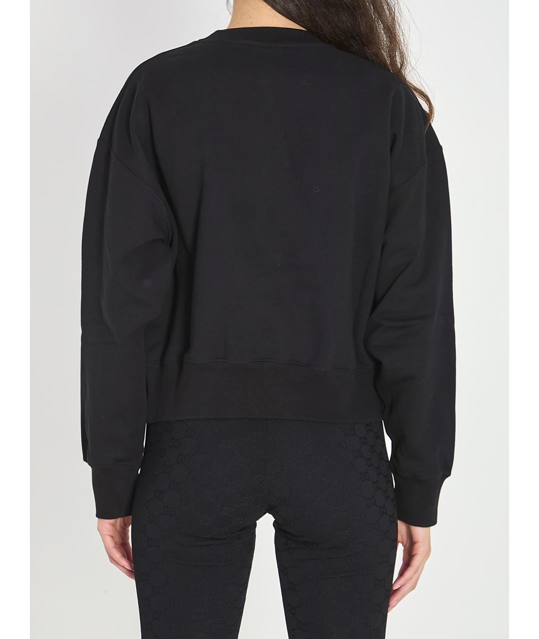 GUCCI Черный хлопковый джемпер / свитер, фото 4