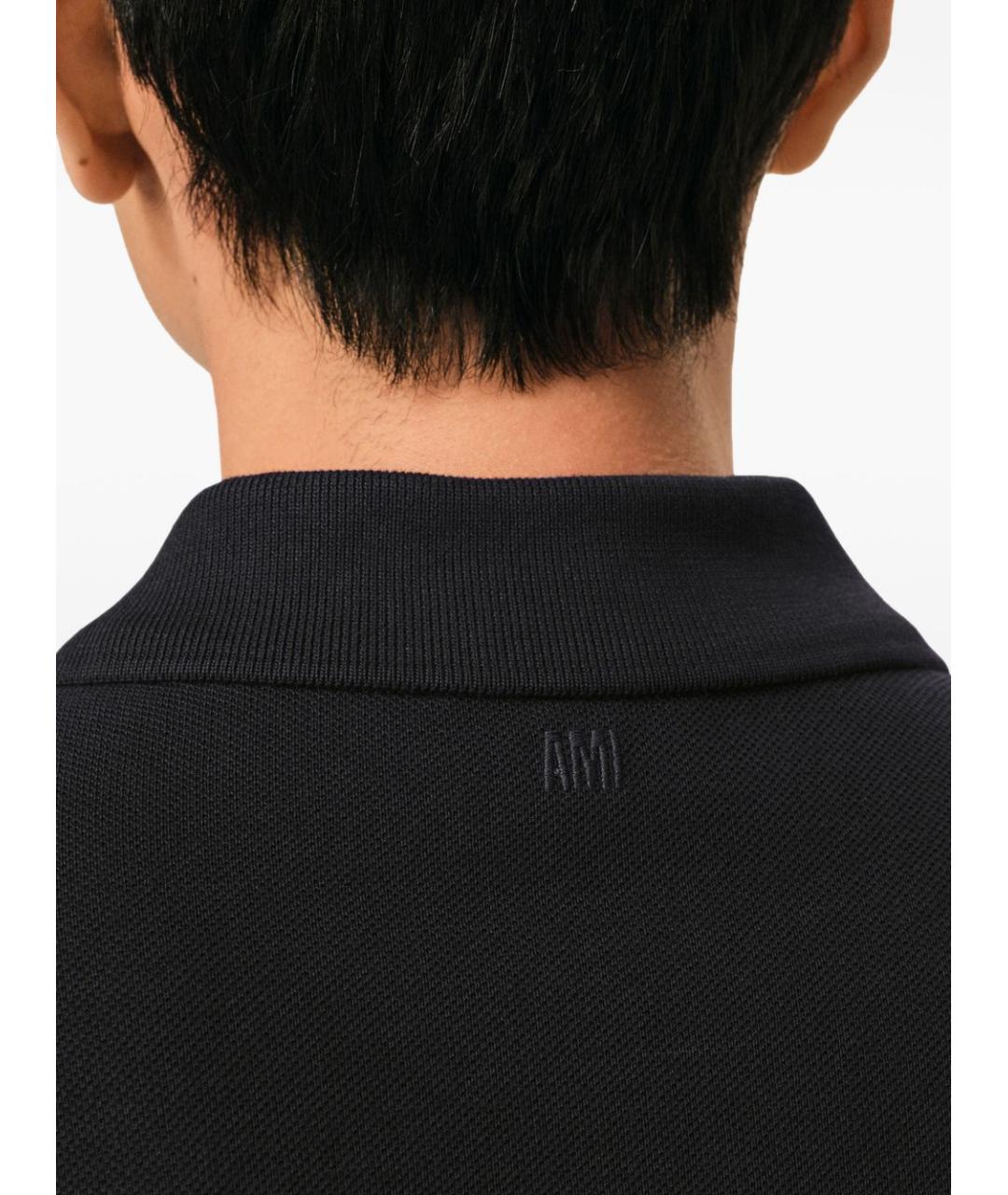 Ami Paris Черная хлопковая футболка, фото 2
