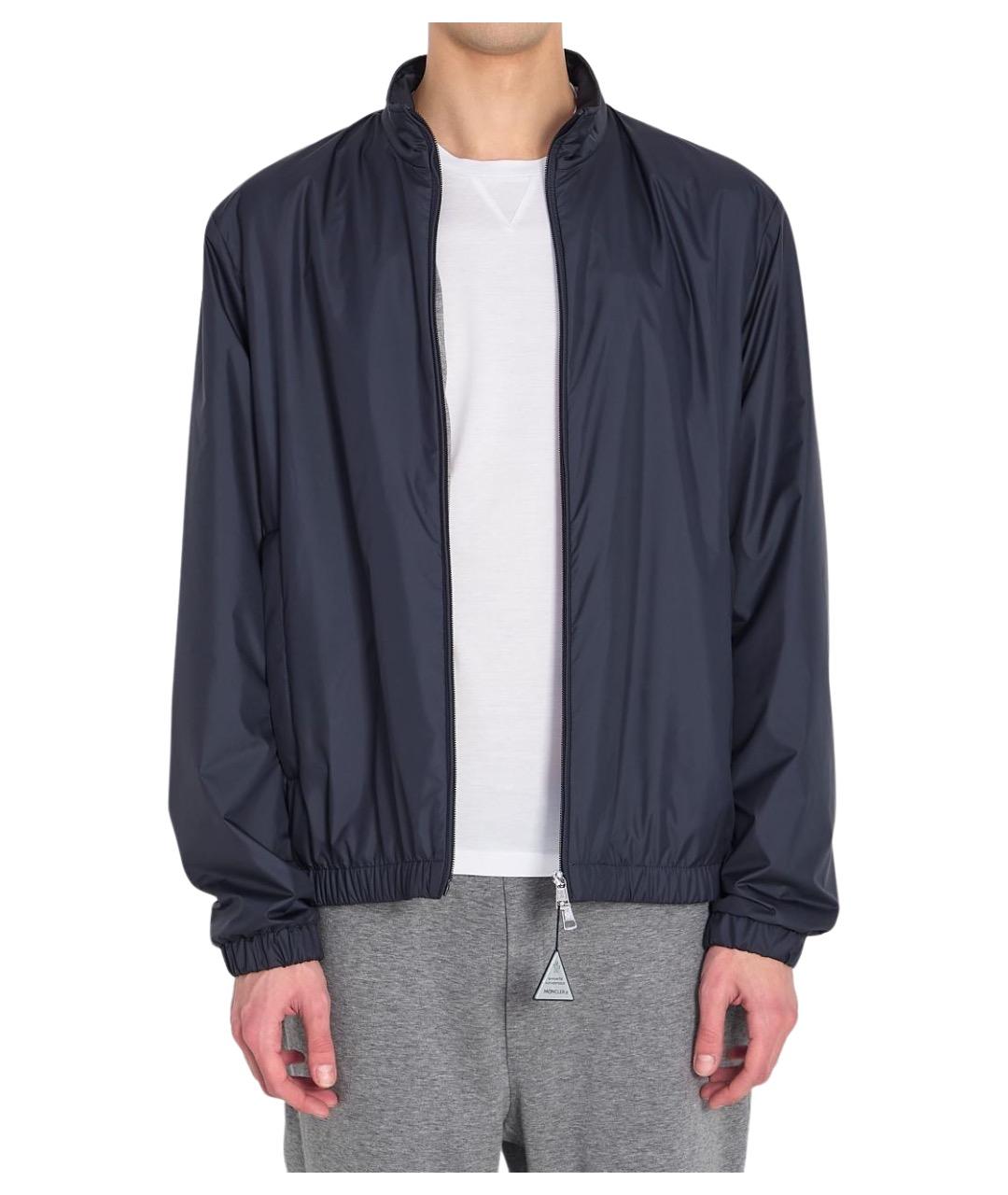 MONCLER Синяя полиэстеровая куртка, фото 1