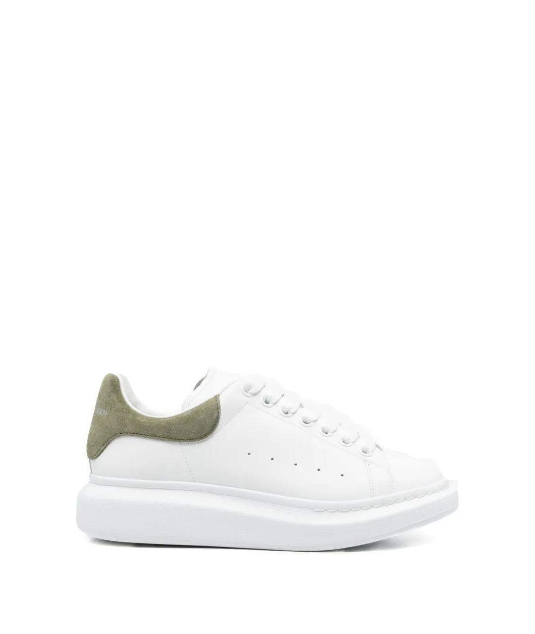 ALEXANDER MCQUEEN Белые кожаные низкие кроссовки / кеды, фото 1