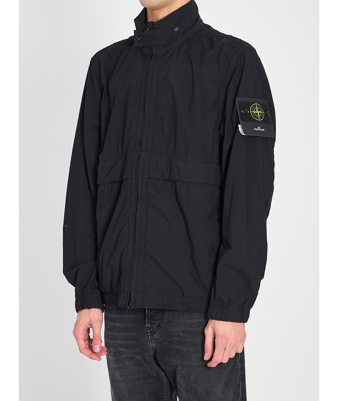 STONE ISLAND Черная полиамидовая куртка, фото 2