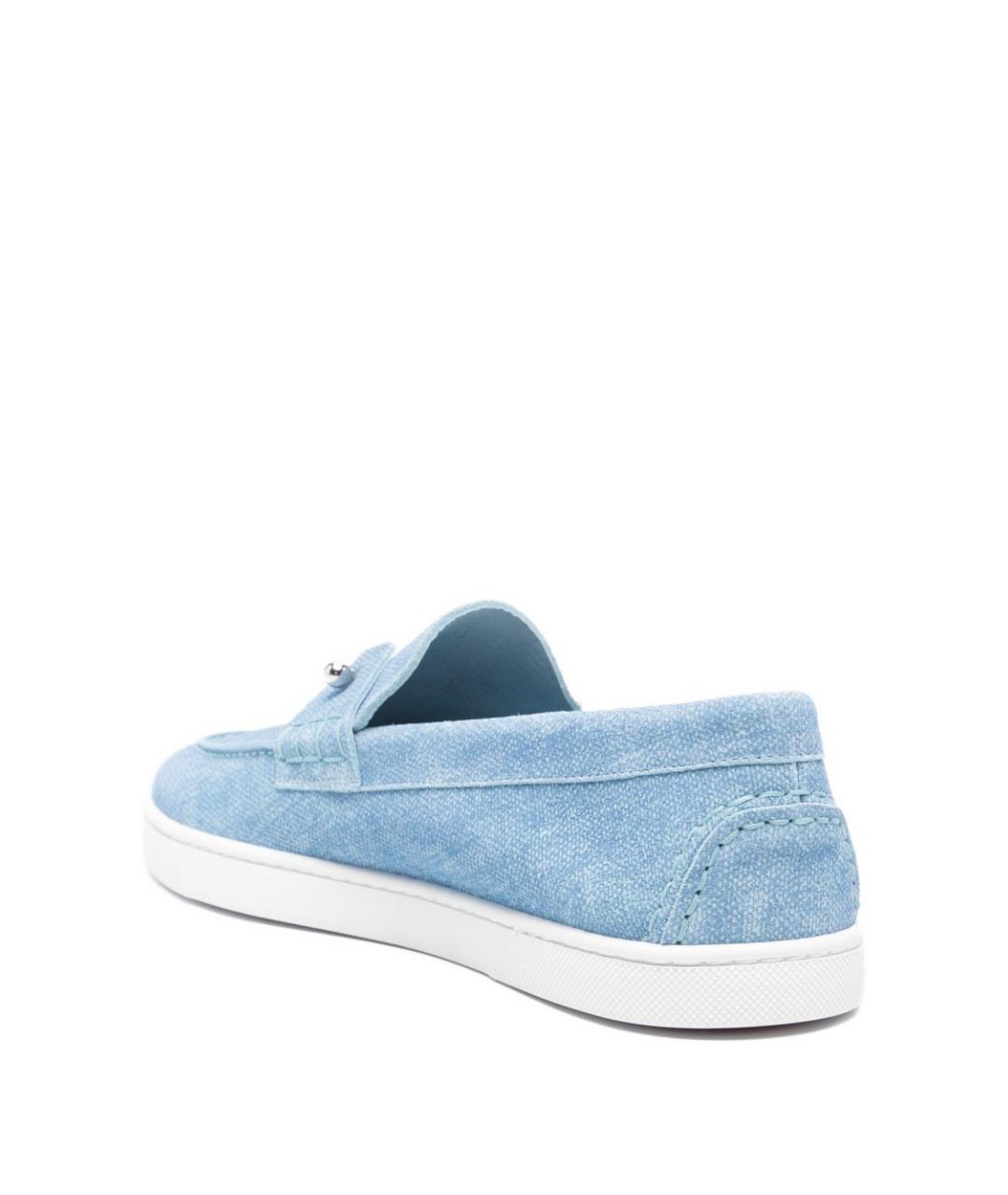 CHRISTIAN LOUBOUTIN Синие лоферы, фото 2