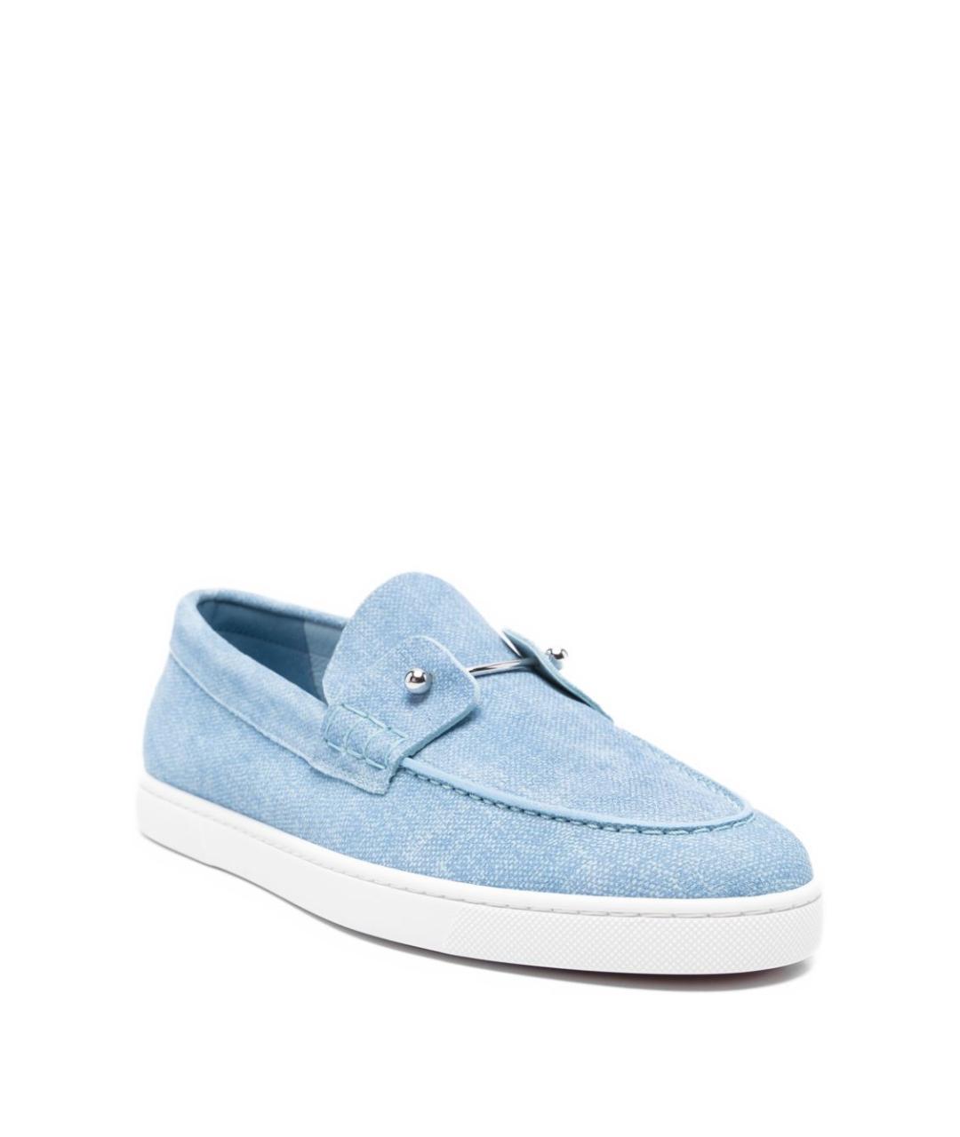 CHRISTIAN LOUBOUTIN Синие лоферы, фото 3