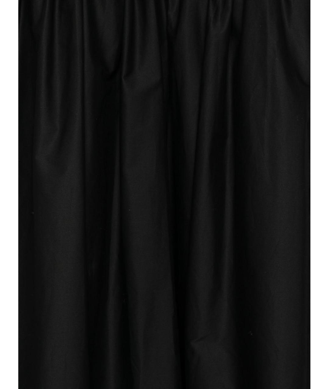 SELF-PORTRAIT Черная хлопковая юбка макси, фото 5