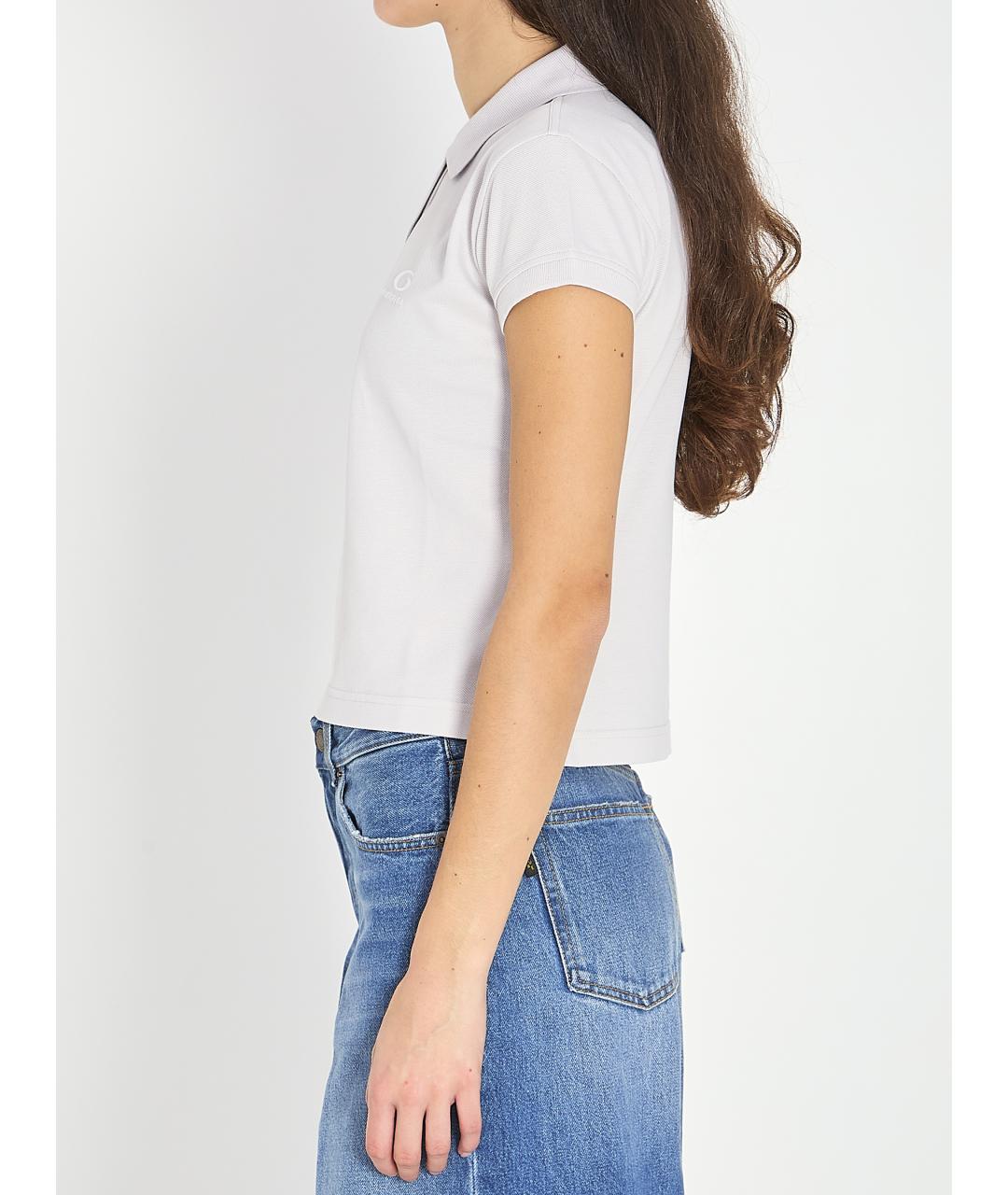 BALENCIAGA Серая хлопковая футболка, фото 3