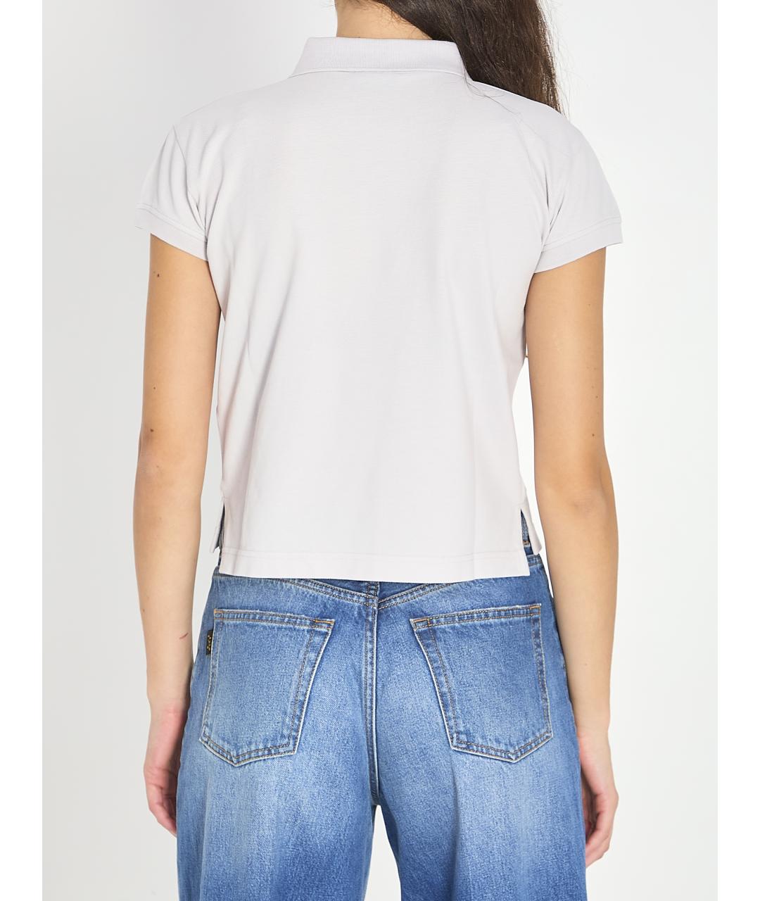 BALENCIAGA Серая хлопковая футболка, фото 4