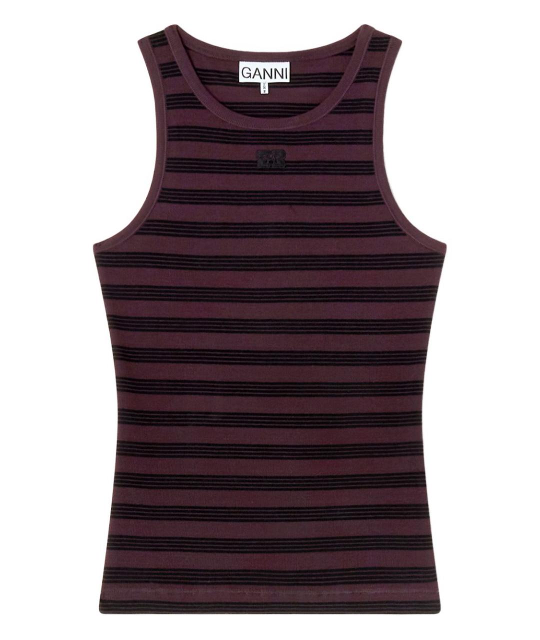 GANNI Мульти хлопковая майка, фото 1