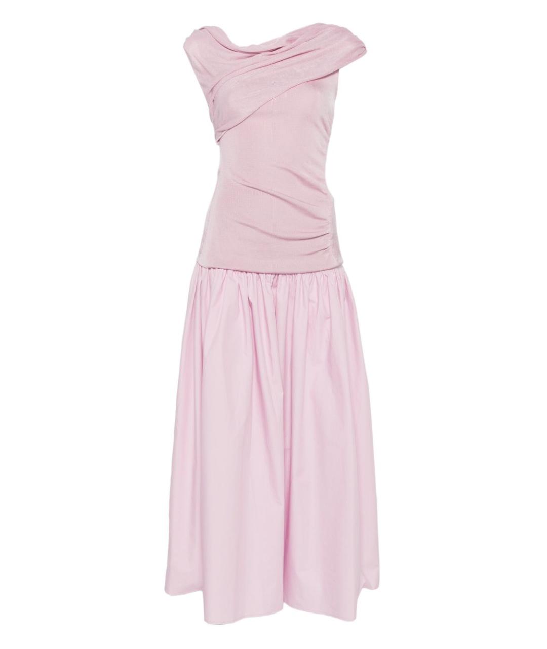 SELF-PORTRAIT Розовое вискозное вечернее платье, фото 1