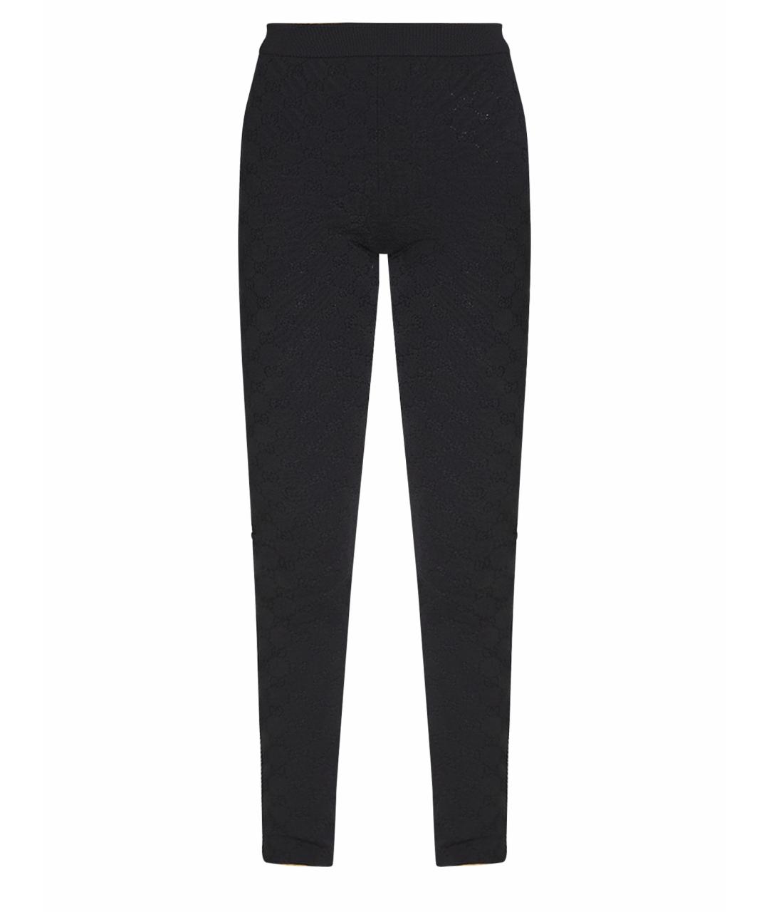 GUCCI Черные полиэстеровые леггинсы и велосипедки, фото 1