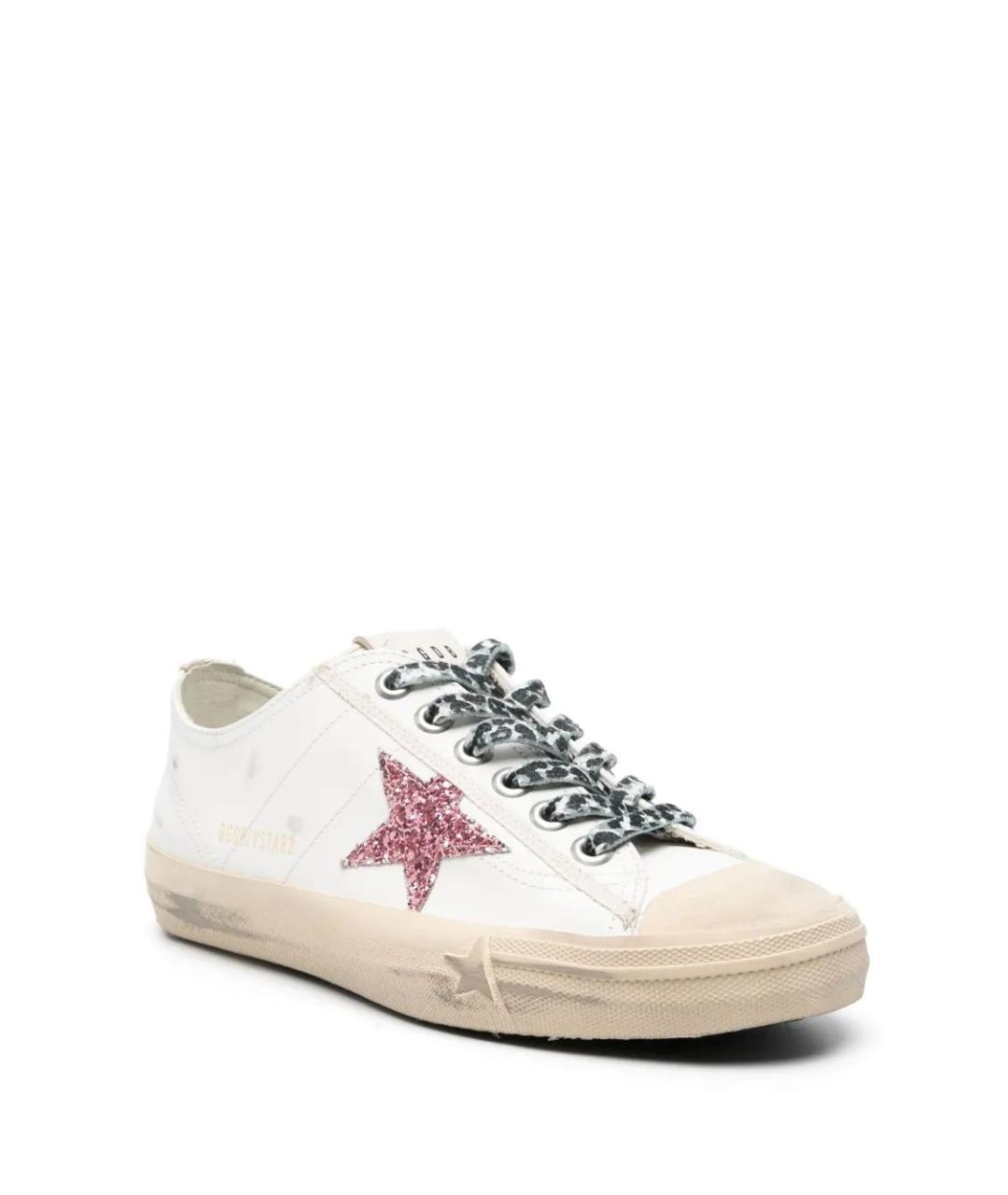 GOLDEN GOOSE DELUXE BRAND Белые кожаные кеды, фото 2