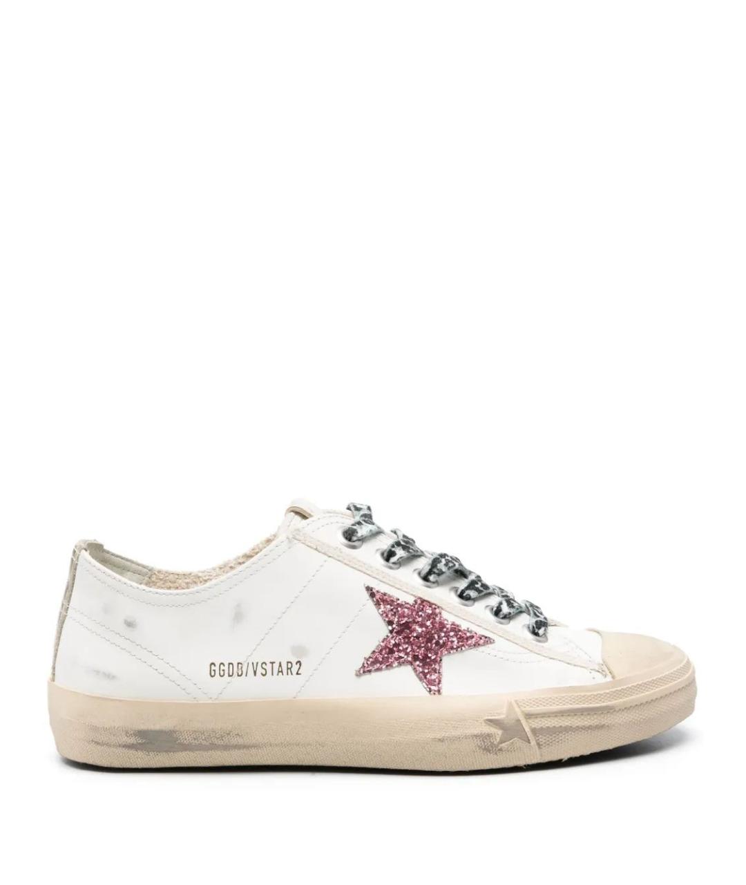 GOLDEN GOOSE DELUXE BRAND Белые кожаные кеды, фото 1