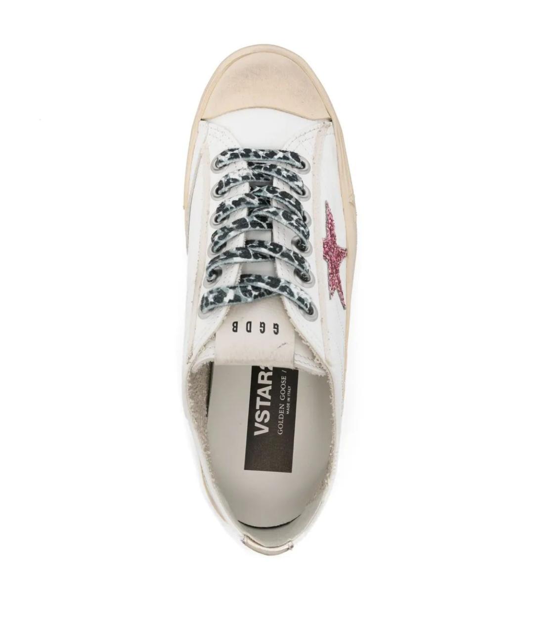 GOLDEN GOOSE DELUXE BRAND Белые кожаные кеды, фото 4