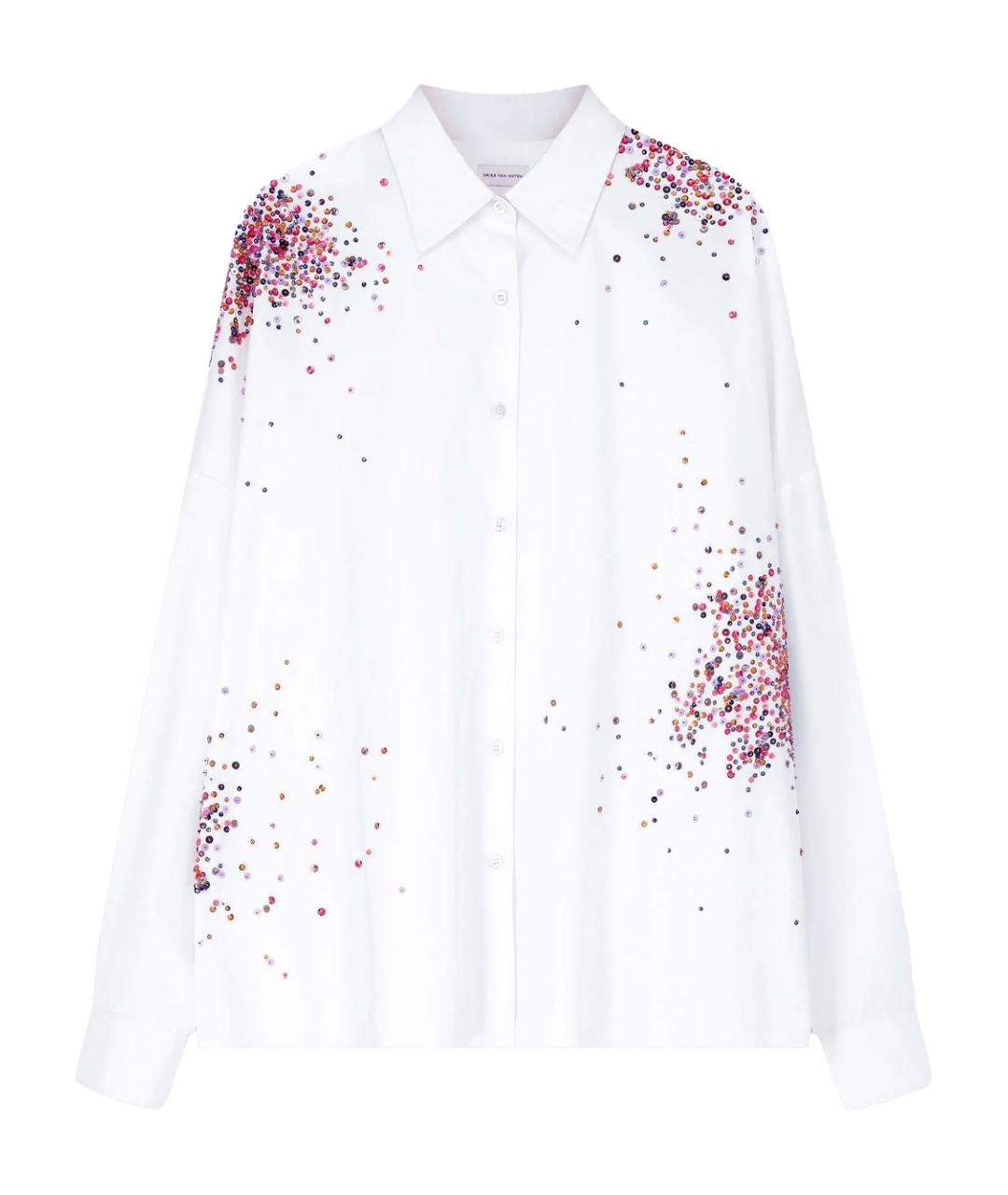 DRIES VAN NOTEN Белая хлопковая рубашка, фото 1