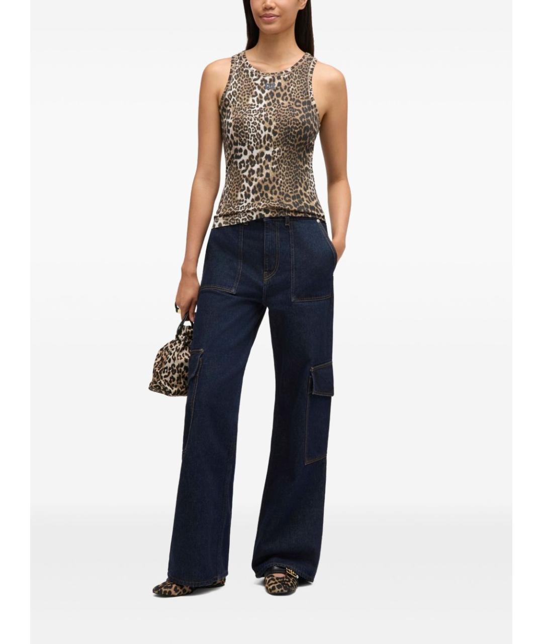 GANNI Мульти хлопковая майка, фото 2