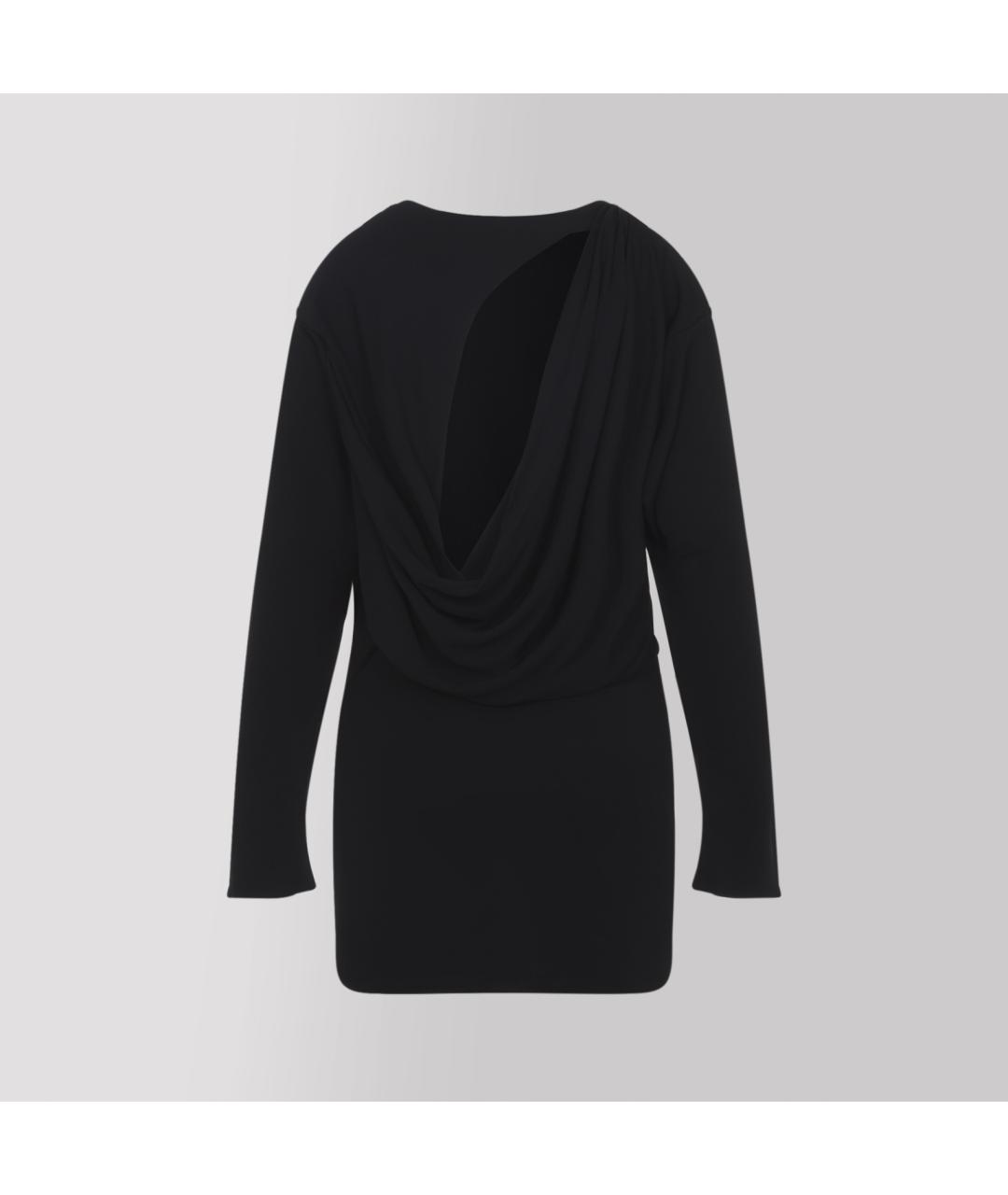 JACQUEMUS Черное вискозное вечернее платье, фото 2