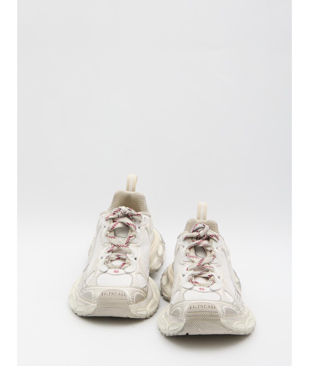 BALENCIAGA Бежевые текстильные кроссовки, фото 5