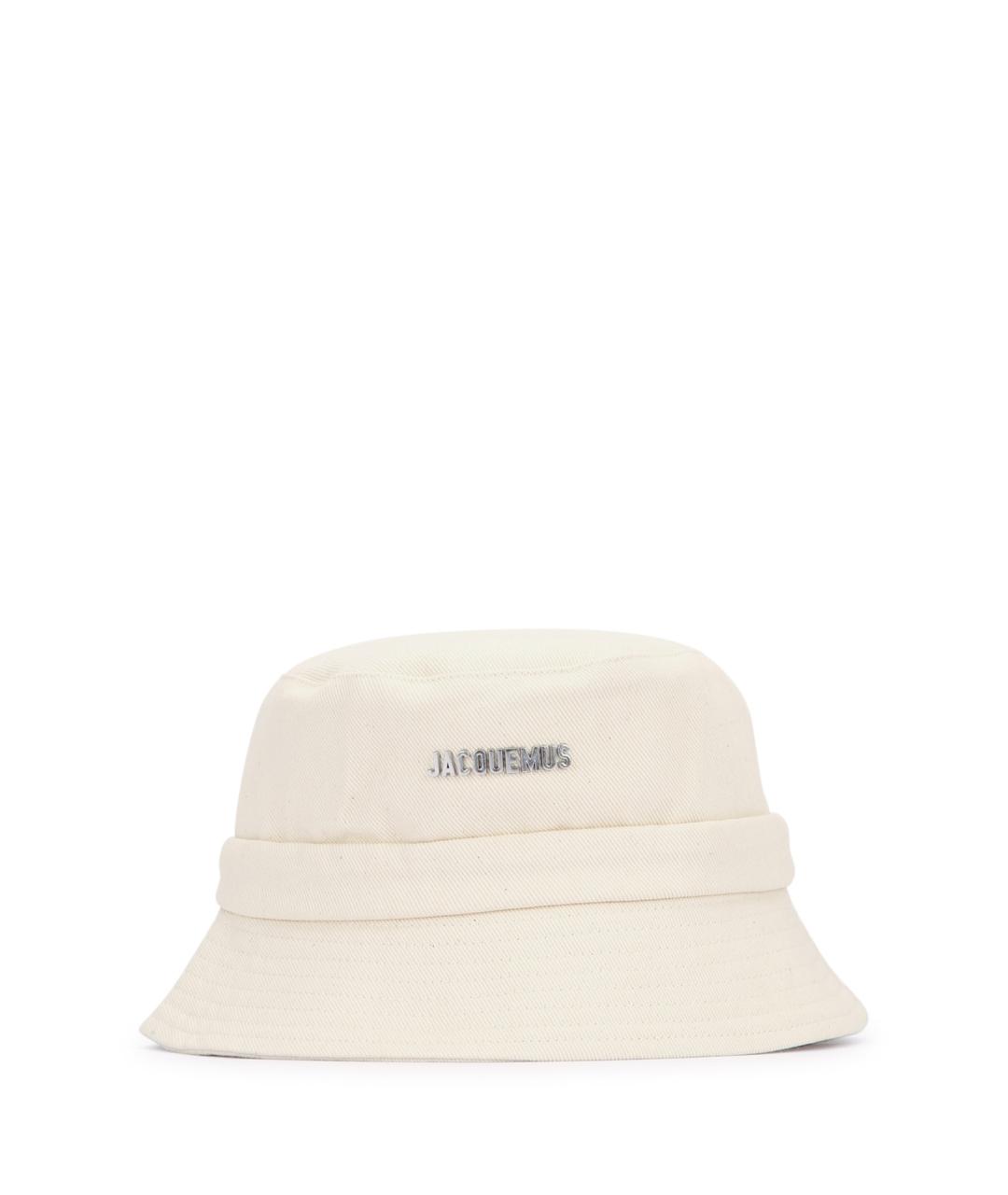 JACQUEMUS Белая хлопковая панама, фото 1