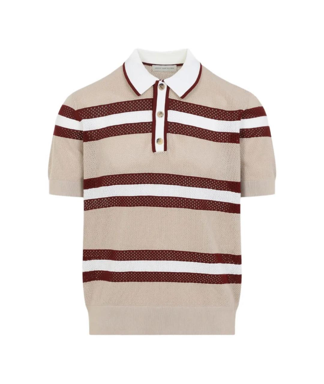 DRIES VAN NOTEN Мульти вискозное поло с коротким рукавом, фото 1