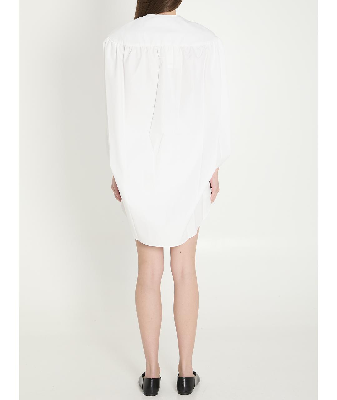 JACQUEMUS Белое хлопковое повседневное платье, фото 4