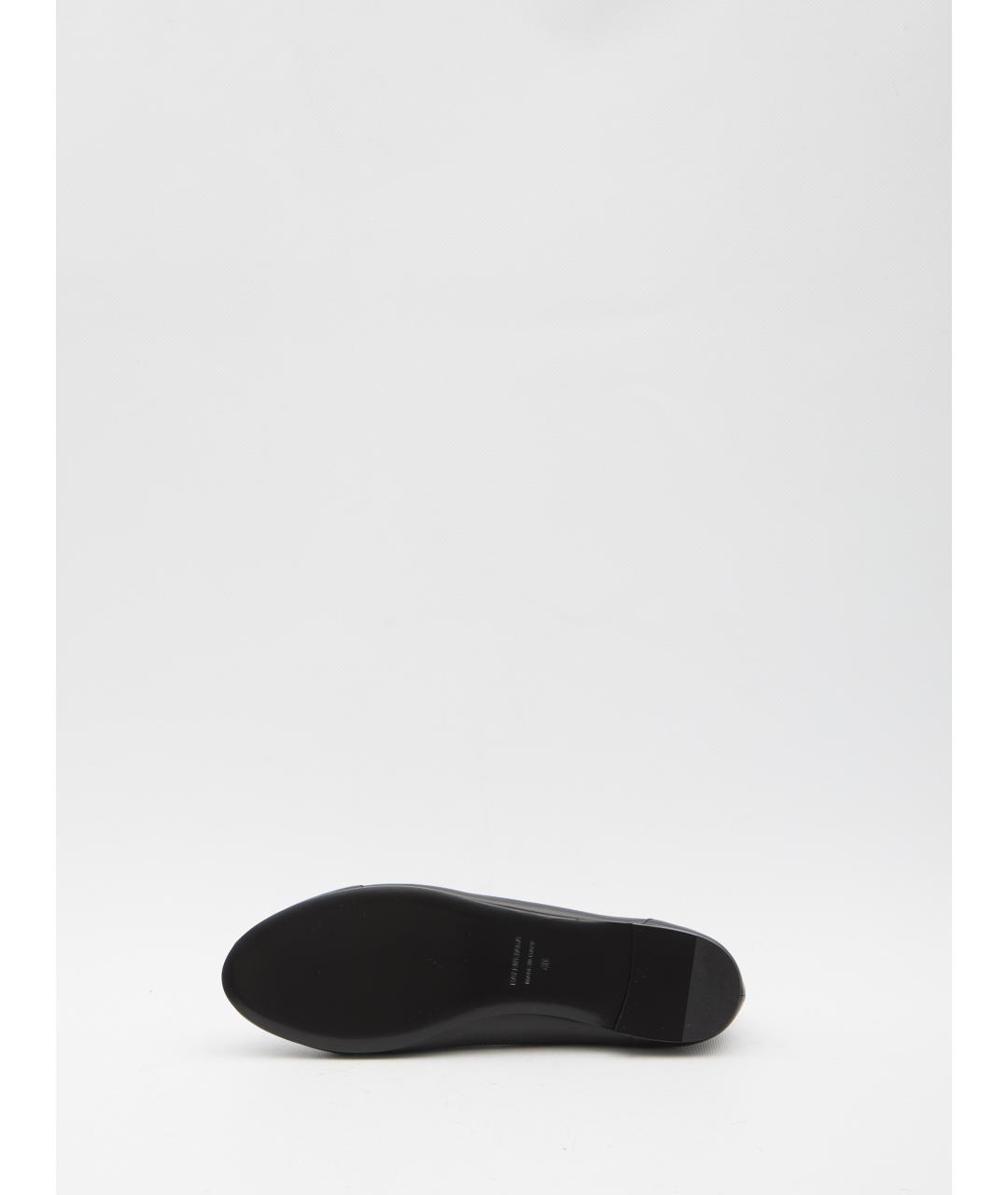 BALENCIAGA Черные кожаные балетки, фото 4