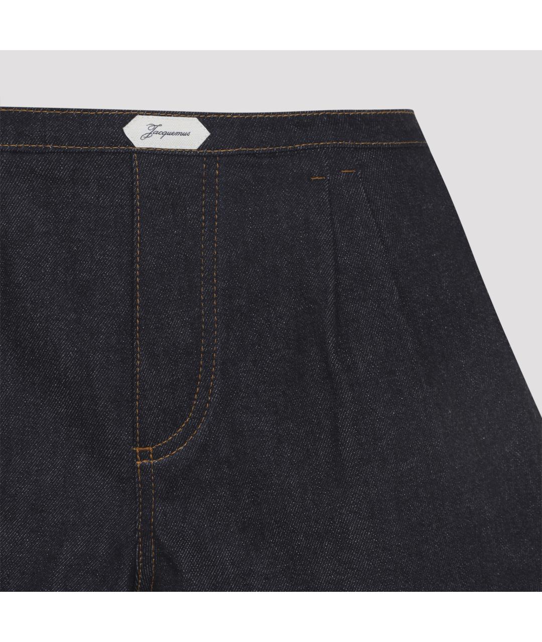 JACQUEMUS Черные хлопковые шорты, фото 3