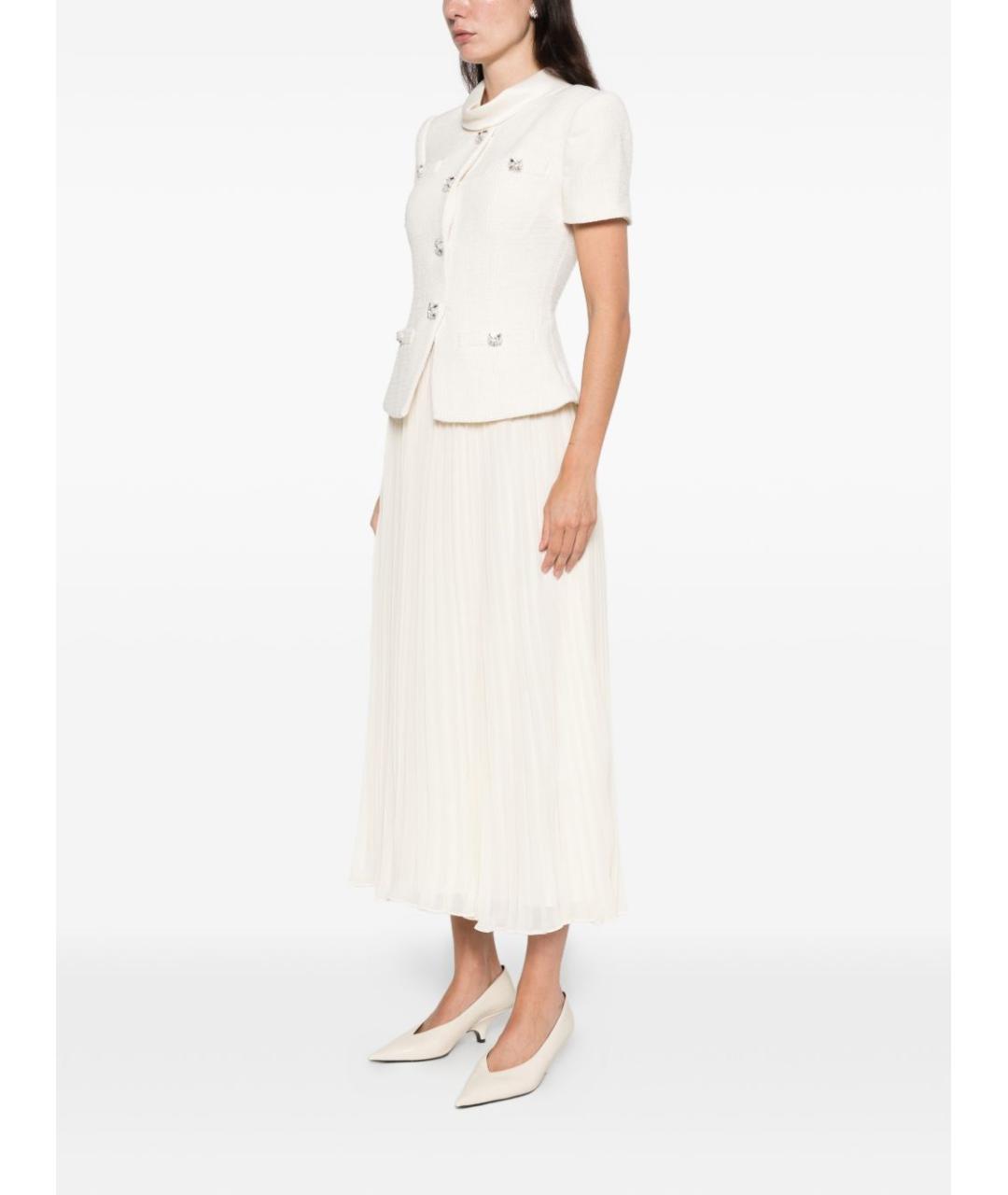 SELF-PORTRAIT Белое полиэстеровое платье, фото 5