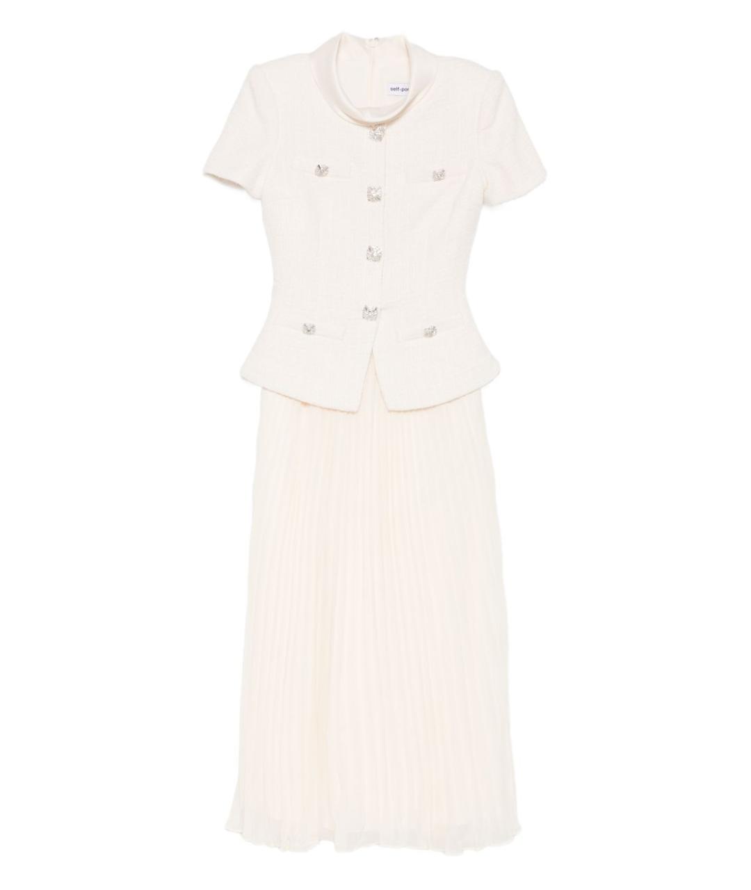 SELF-PORTRAIT Белое полиэстеровое платье, фото 1