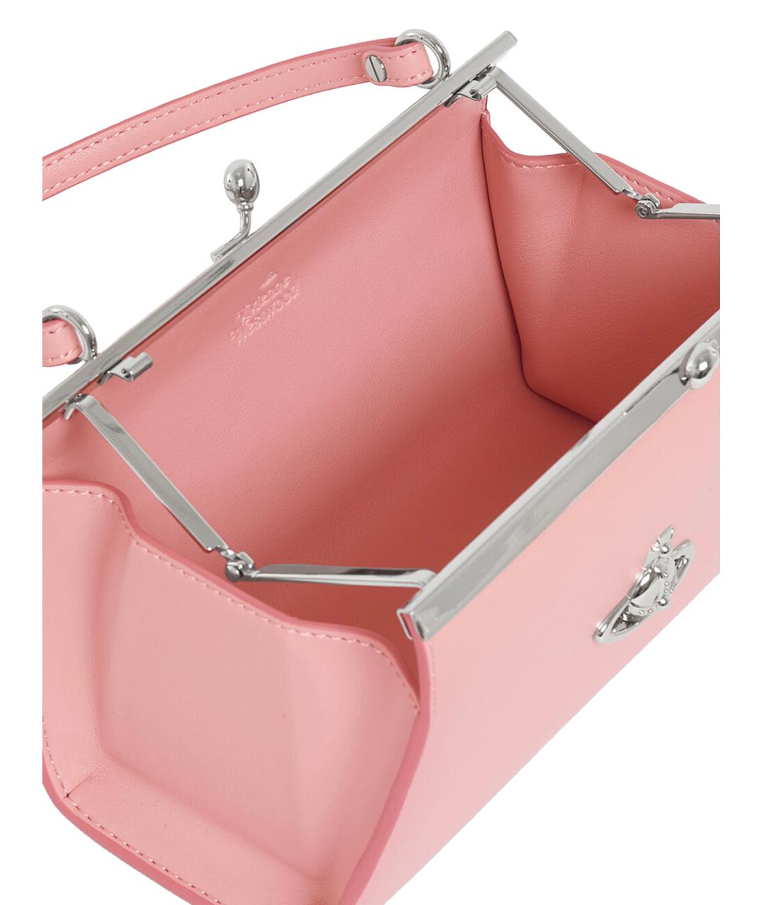 VIVIENNE WESTWOOD Розовая сумка с короткими ручками, фото 3