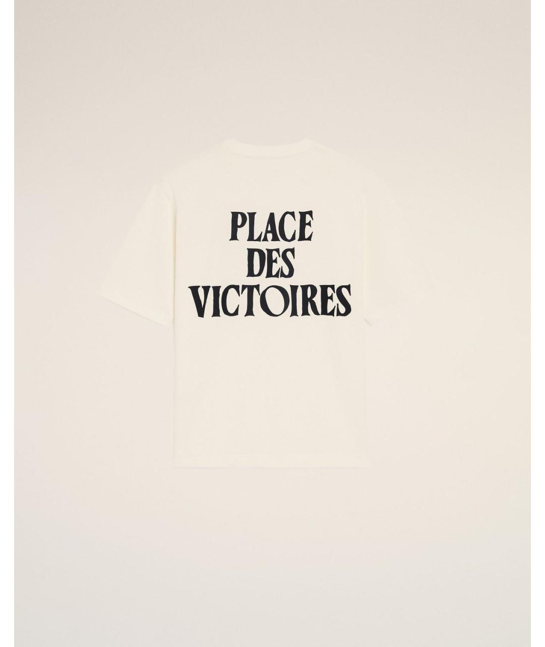 Ami Paris Бежевая хлопковая футболка, фото 2