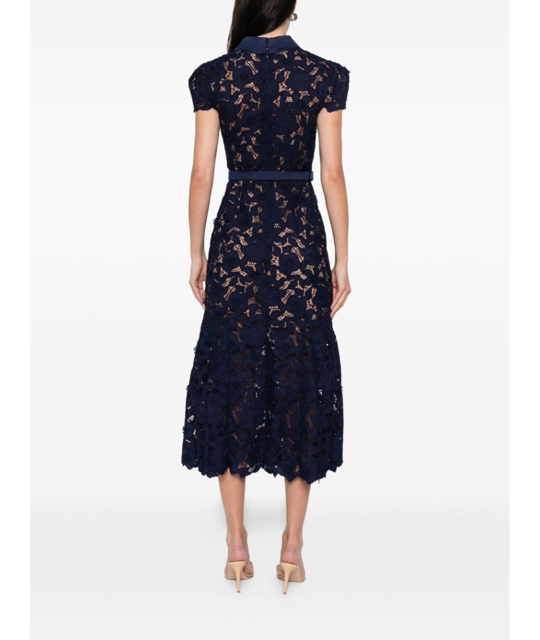 SELF-PORTRAIT Синее платье, фото 4