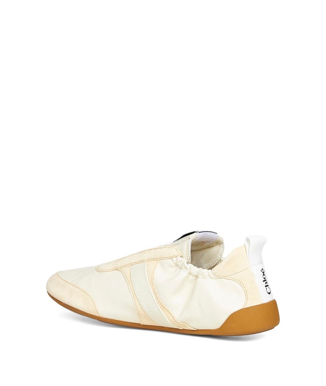 CHLOE Белые кожаные кроссовки, фото 2