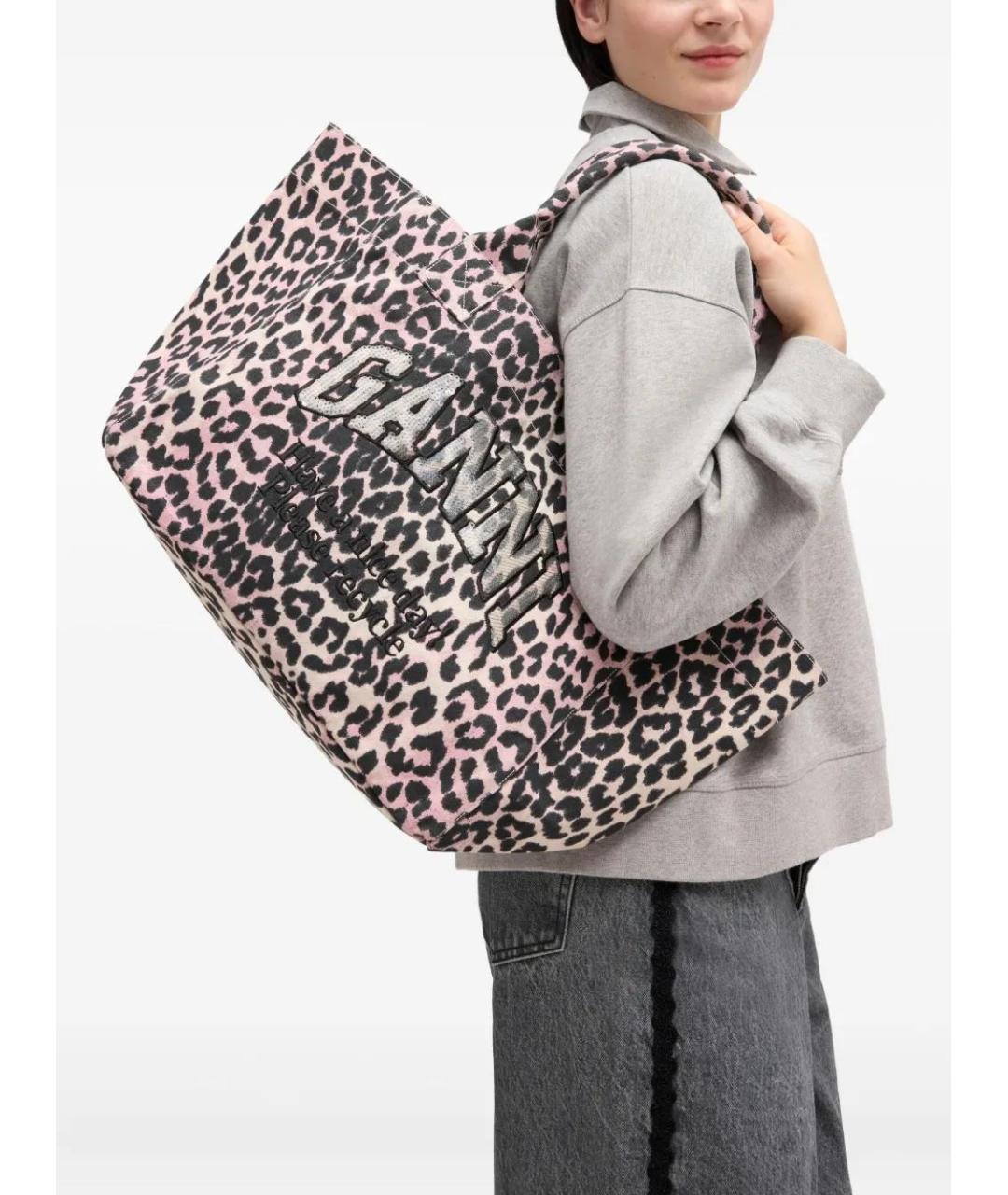 GANNI Мульти тканевая сумка тоут, фото 2