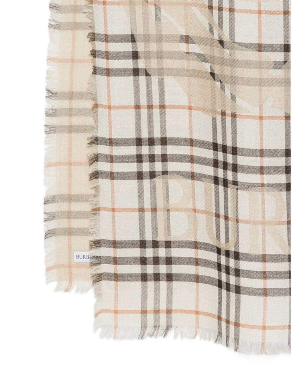 BURBERRY Мульти шерстяной шарф, фото 2